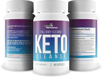 Keto Cleanse - Natural Full Body Cleanse with Probiotics - Aid Gut Cleanse to Support Improved Digestion, Regularity, Bloating Relief - Detox Cleanse for Men & Women - Promote Energy & Immune Health