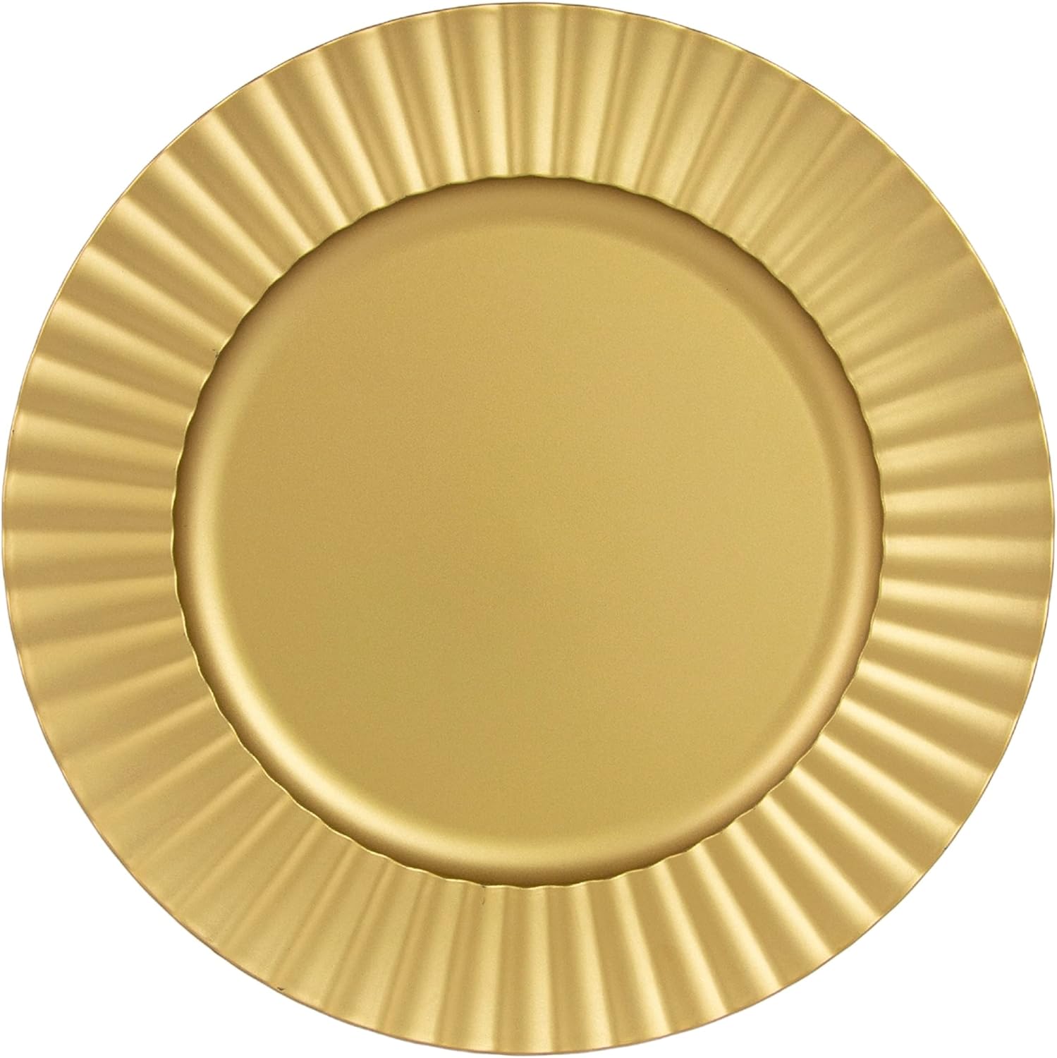 10 Strawberry Street Matte Black Sunburst 13" Lacquer Charger, Set of 12