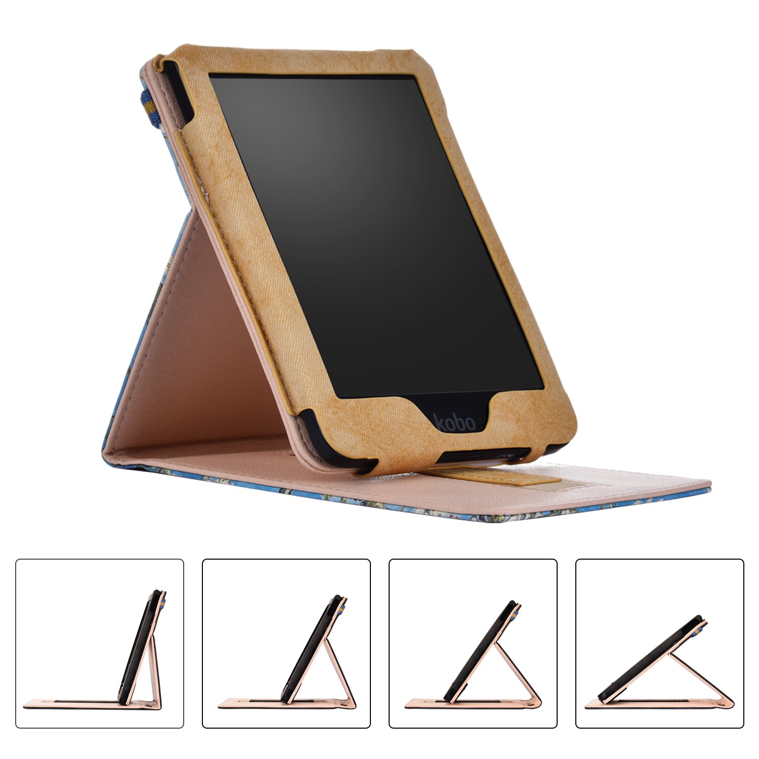 Kobo Clara HD ケース付き Kobo Ereader Clara HD Case, Gylint Premium Leather Business