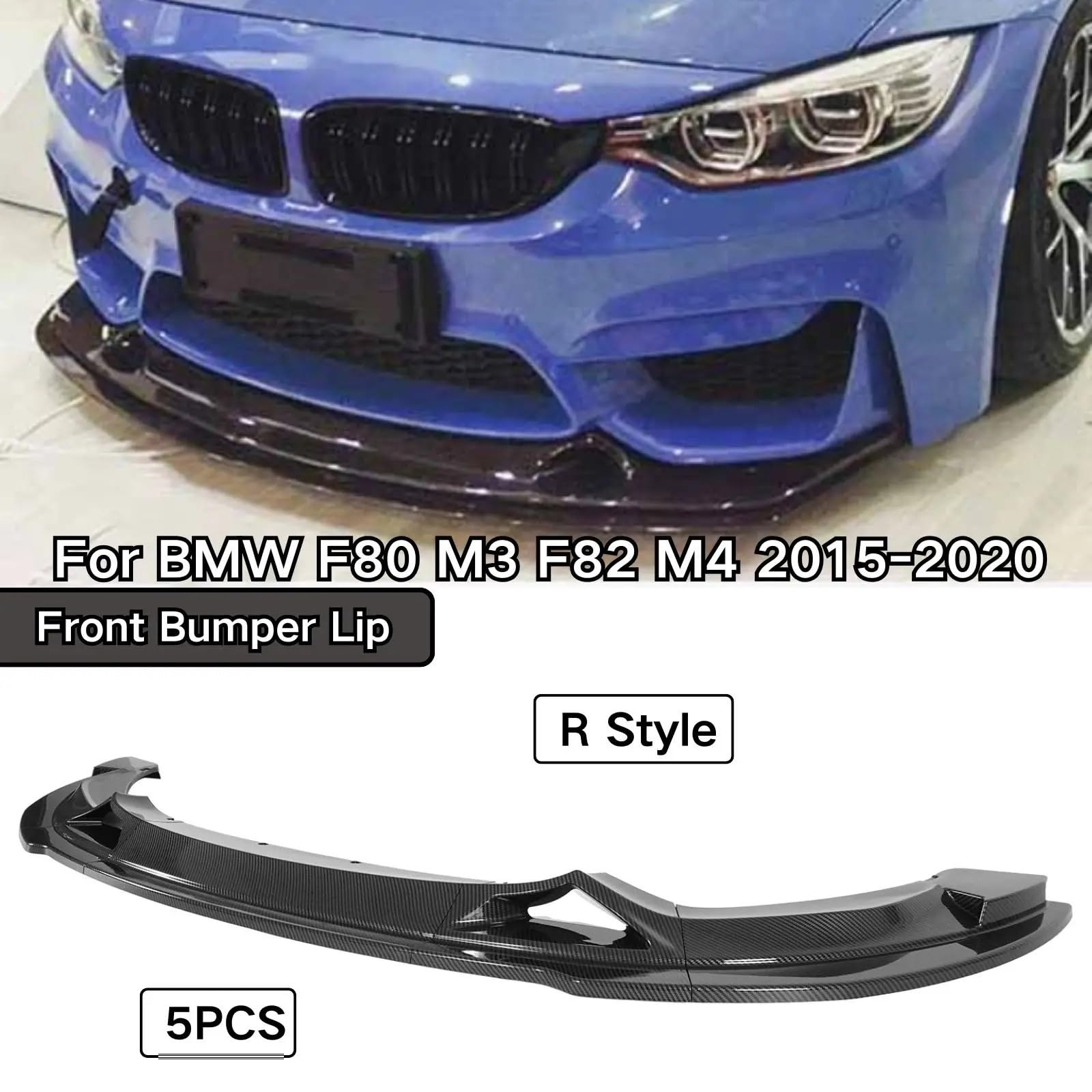 Do BMW F80 M3 F82 M4 Carbon Fiber Przedni zderzak
