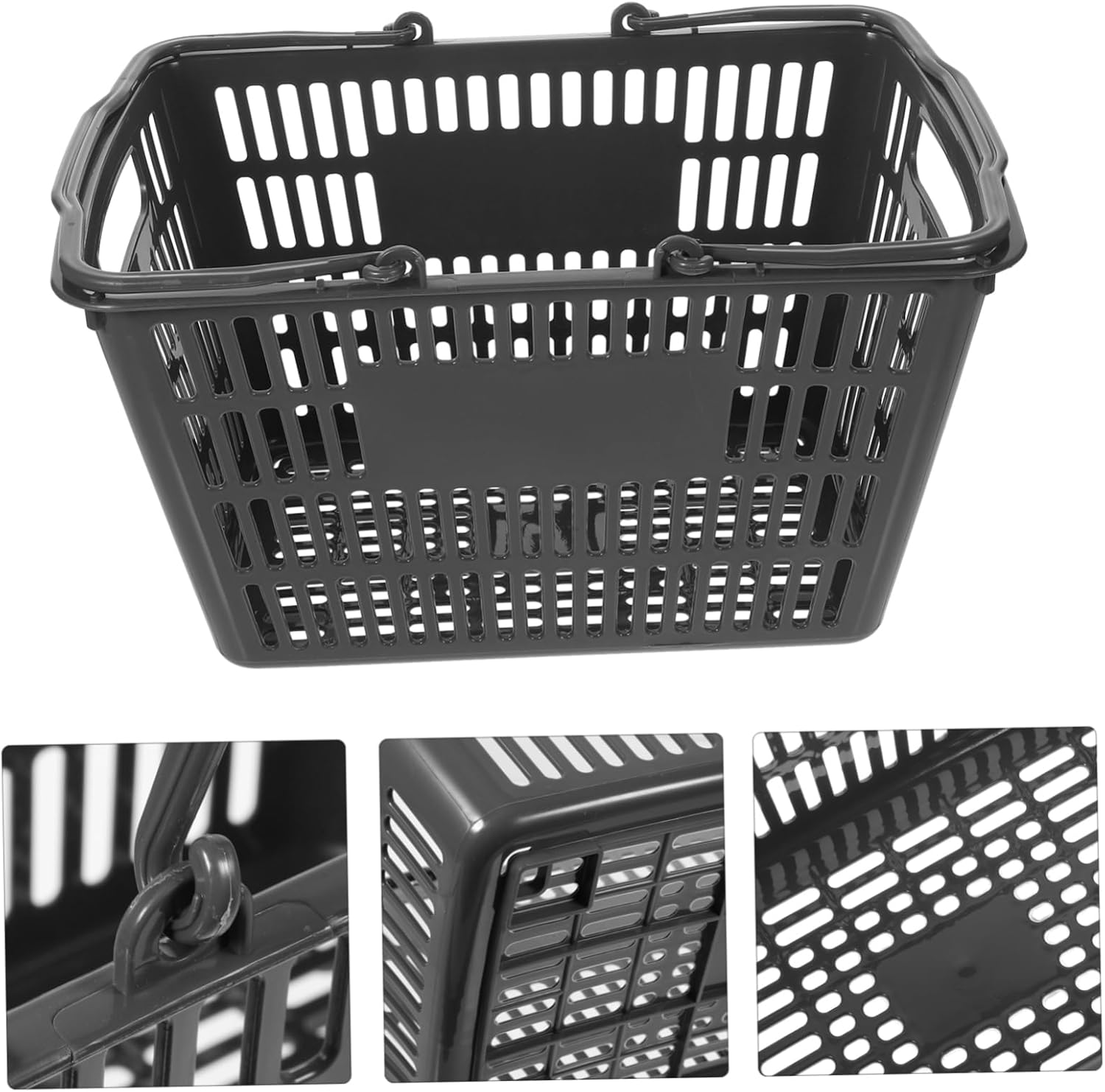 SOLUSTRE Toilet Storage Shopping Mall Storage Basket Capacity Easy to Move Tidy Clean Space Random Color