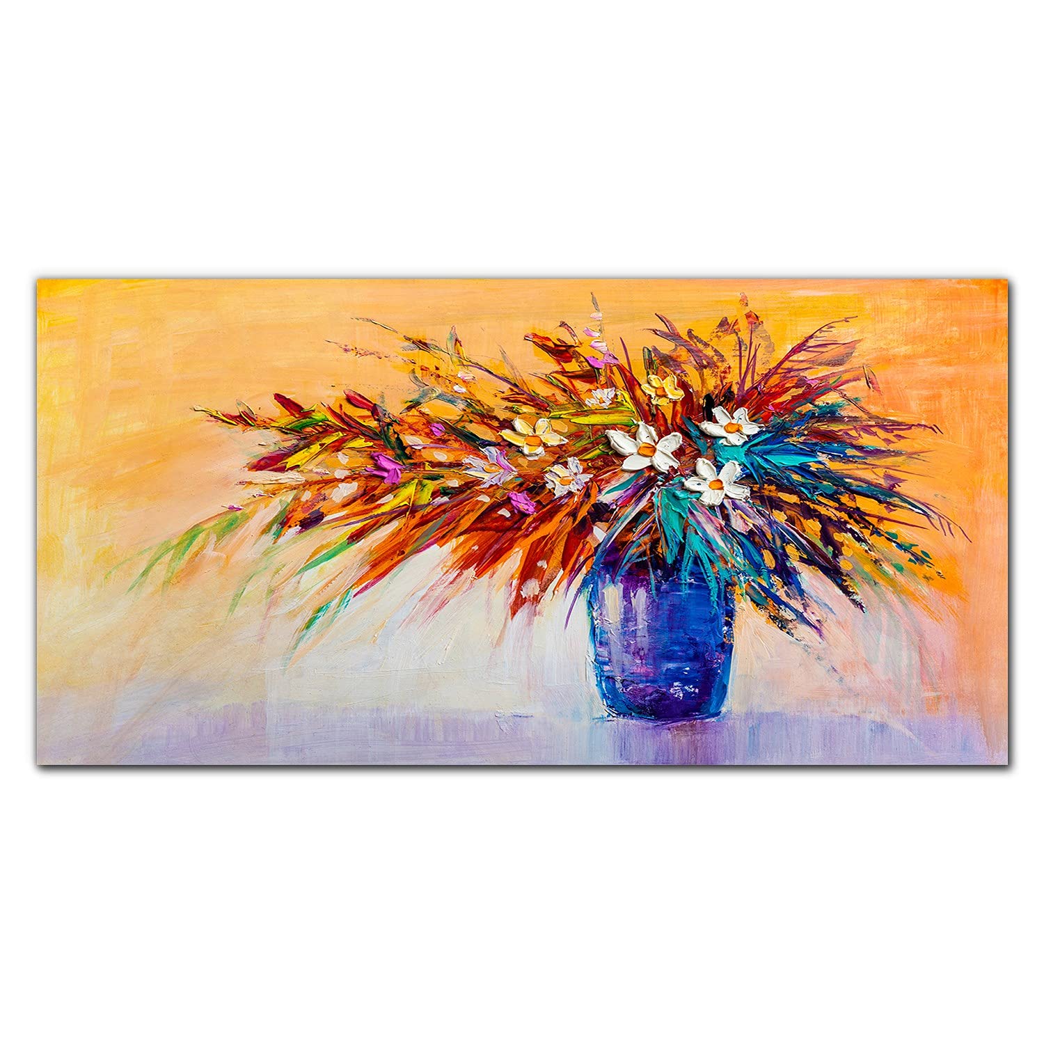 Crédence de cuisine en verre trempé 120x60cm bleu pour protection murale