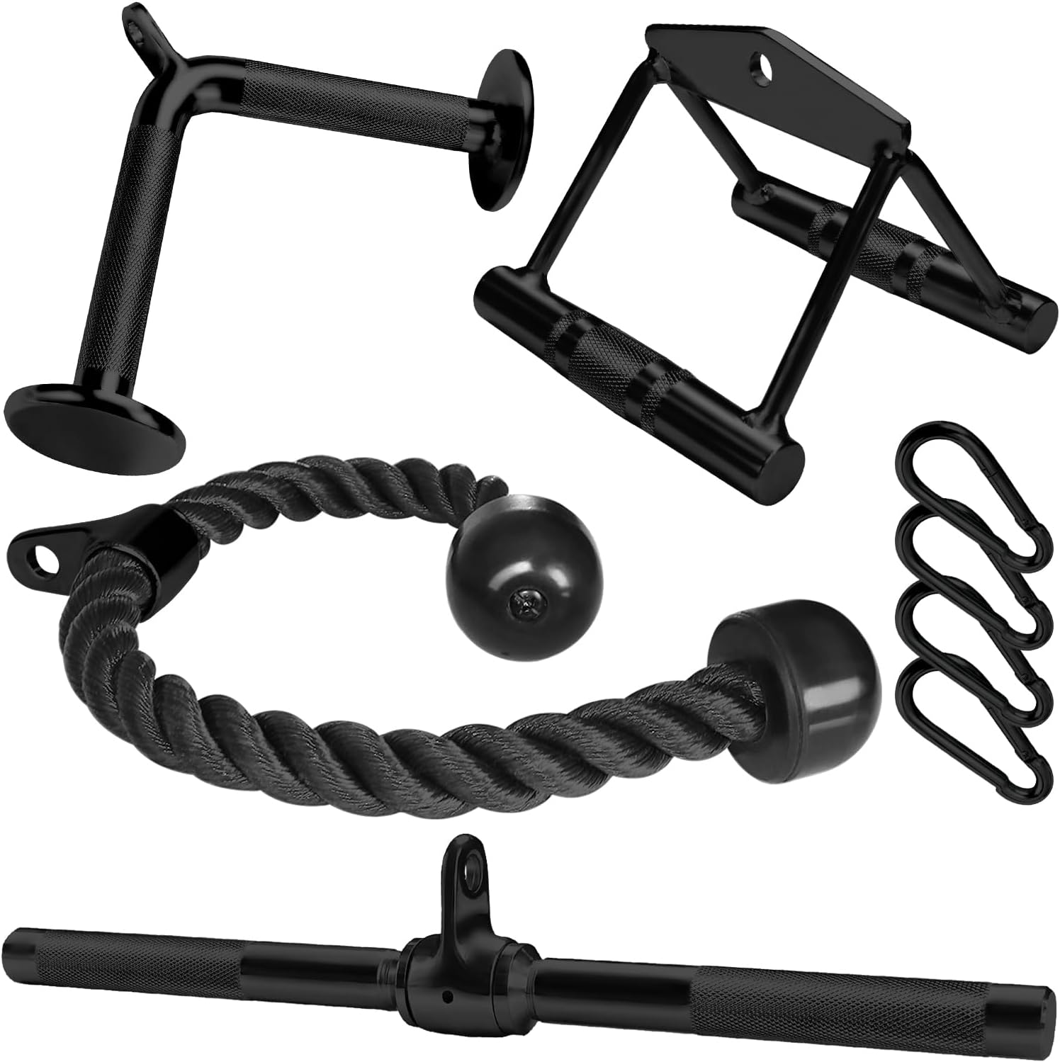 A2ZCARE Cable Machine Accessories for Weight Lifting, LAT Pull Down Attachment, Cable Attachments for Gym