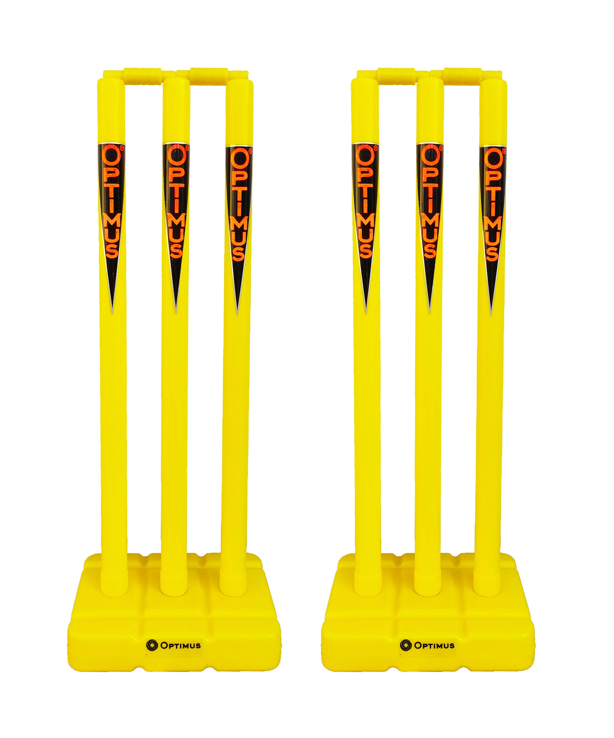 Optimus® Junior Size Plastic Cricket Stump Set (24 Inch) - 6 Stumps, 2 Base & 4 Bails - for 5 Yr to 12 Yr Kids Tennis Ball Cricket Match-picture-31