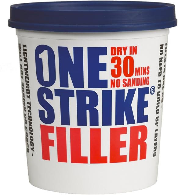 Everbuild One Strike Multi-Purpose Ready To Use Filler, White, 1 Litre