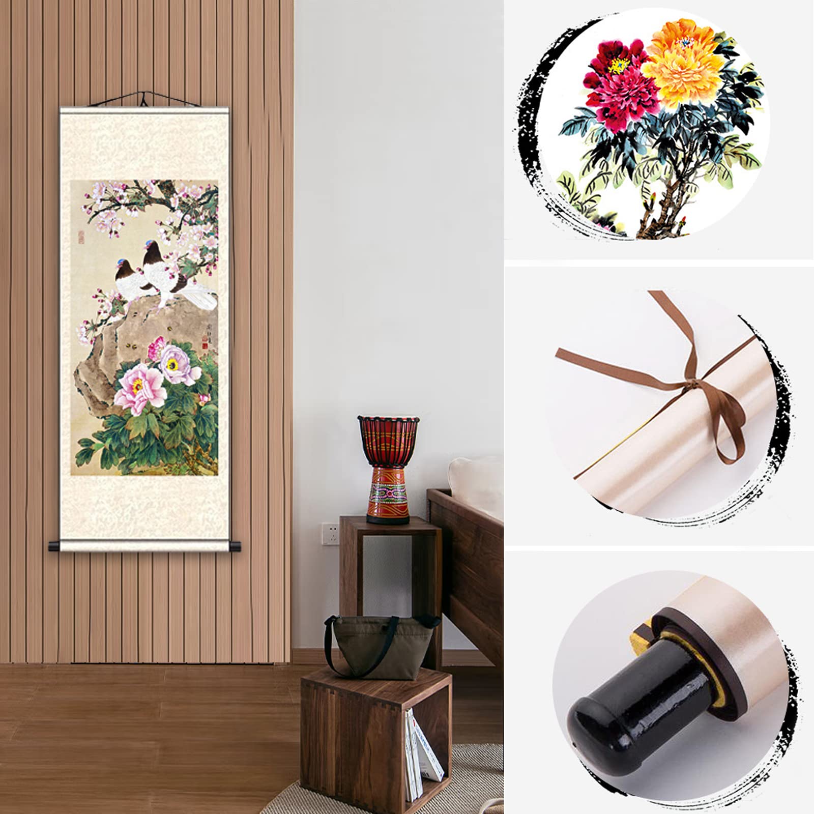 Amazon.com: FOVNOT Vintage Chinese Wall Art Scroll - Asian 