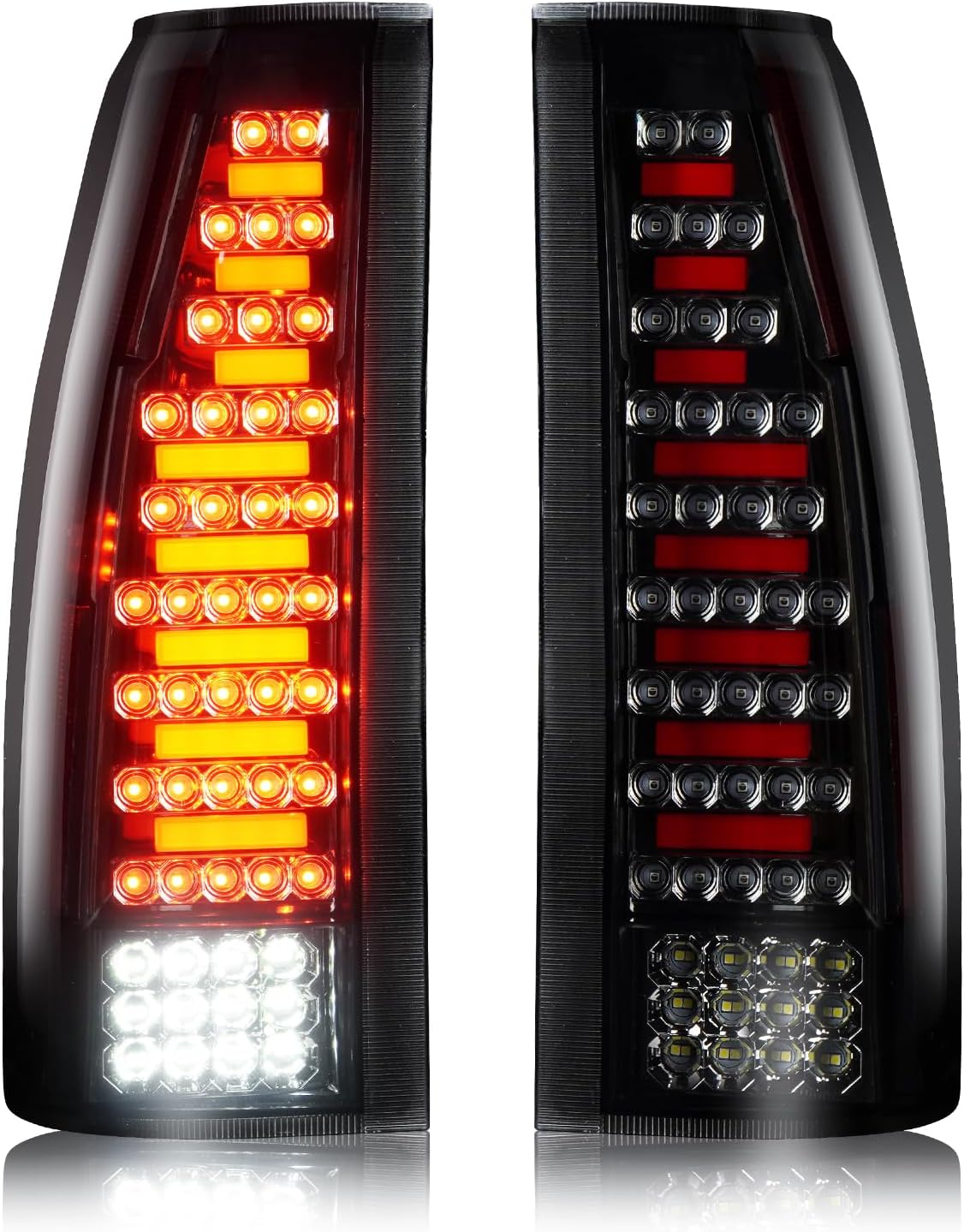 Tresound LED Tail Light for Chevy GMC C/K 1500 1988-1999, C1500 C2500 Suburban 92-99, C/K 2500 3500 88-00, Silverado 94-98, Tahoe 95-99, Yukon 92-00, Blazer 92-94, Escalade 99-00, Rear Lamp Taillight