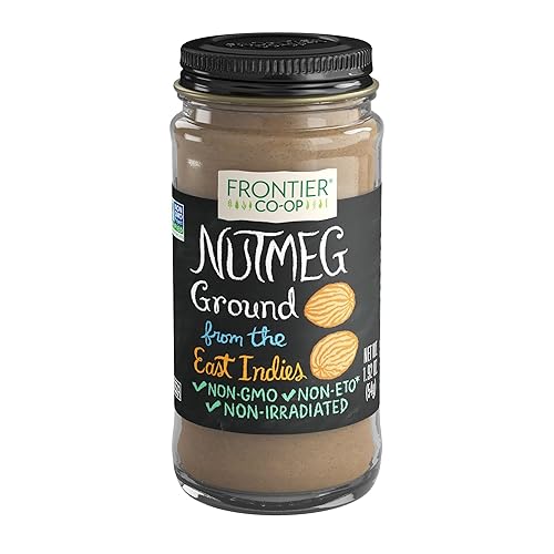 Frontier Co-op Nuez moscada en polvo molido, 1.92 oz - Nuez moscada molida de las Indias Orientales para hornear y cocinar