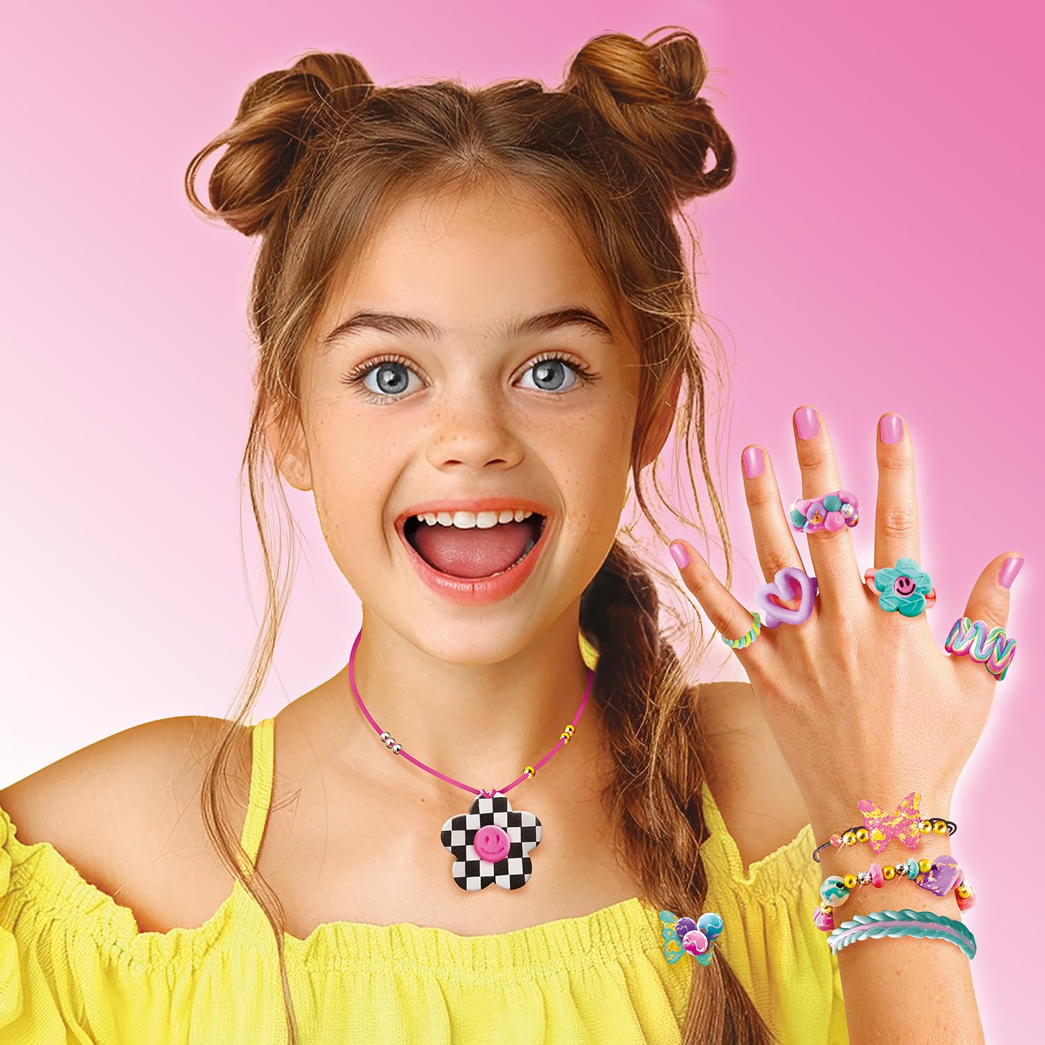 Canal Toys - Style 4 Ever - Fabrique à Bijoux Magic Clay - Réalise 20 Bijoux Unique & Innovant sans Cuisson - Idée Cadeau Enfant 8 Ans + - Jouet Enfant & Loisir Créatif - Tuto Inclus - OFG 333