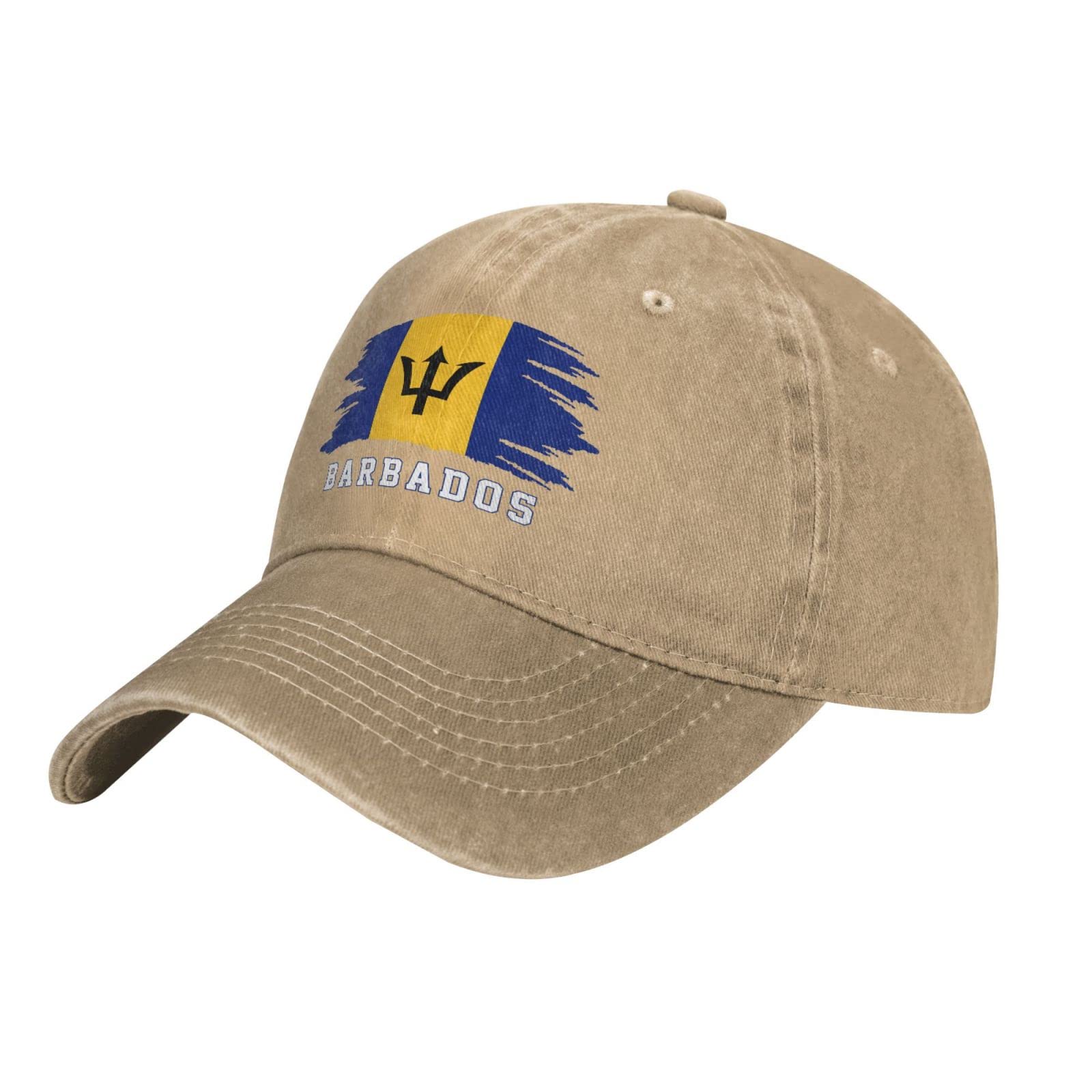 Yingd Unisex #365 Baseball Cap Sand Barbados Flag Adjustable Baseball Cap Breathable Sun Hat For Adult Women And Men