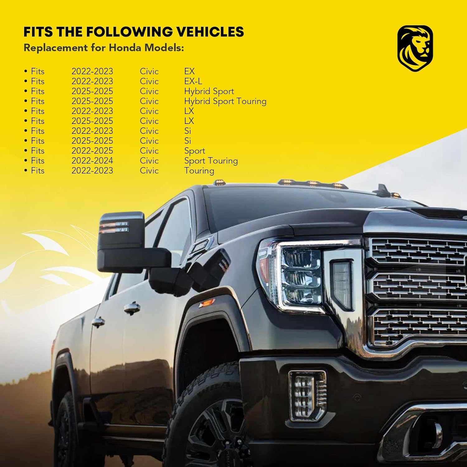 YHTAUTO Front Driver Frame Crossmember Subframe Replacement for Honda Civic 2022-2025 No i-Style & Type R, Suspension Cross Member Front Extension