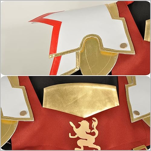 Miniatura 5 de Weixu Disfraz de cosplay de Astolfo negro con capa, traje de carnaval para fiesta de Halloween