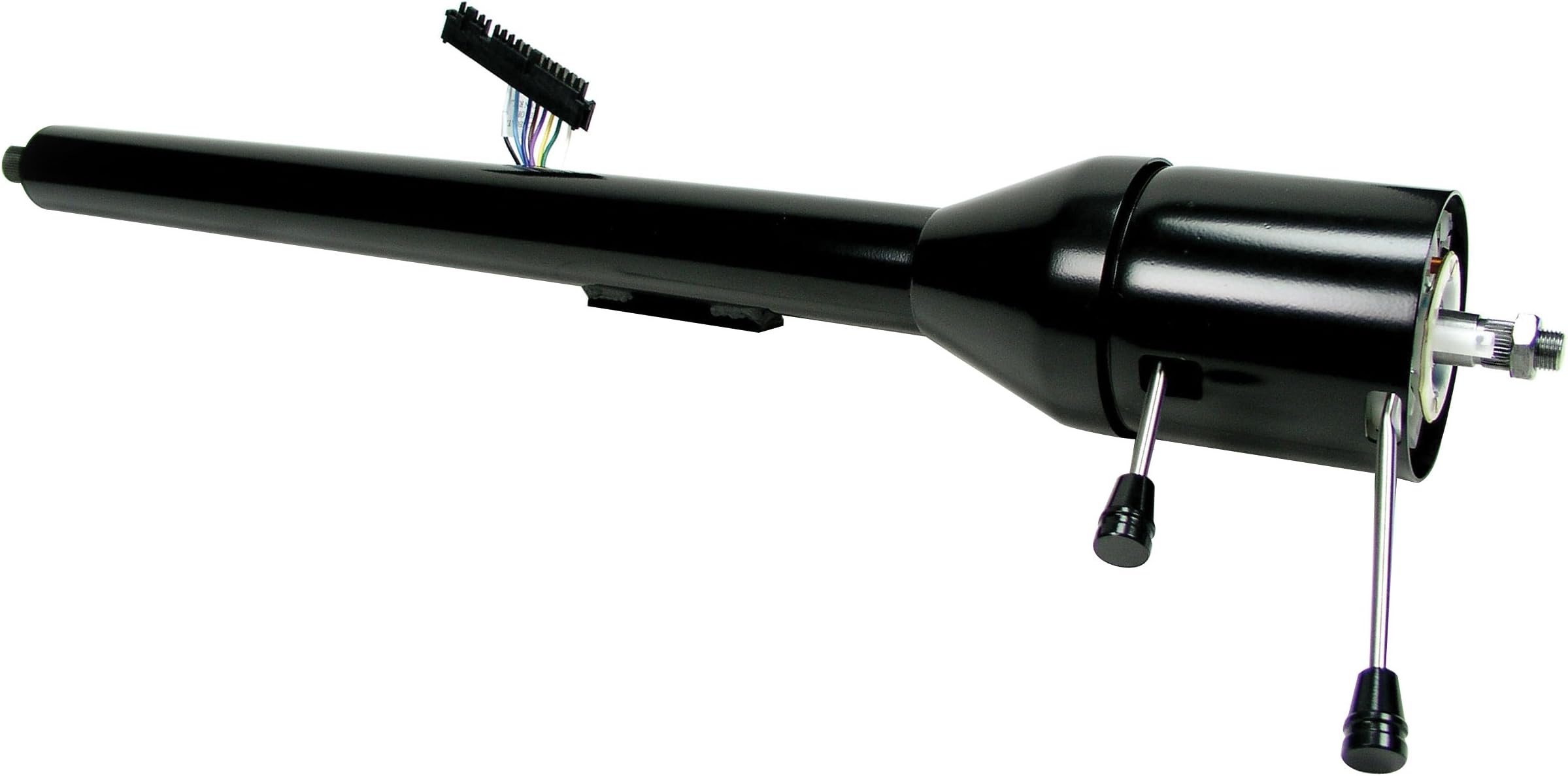 ididitSteering 1120680051 Black Powder Coated Tilt Floor Shift Steering Column
