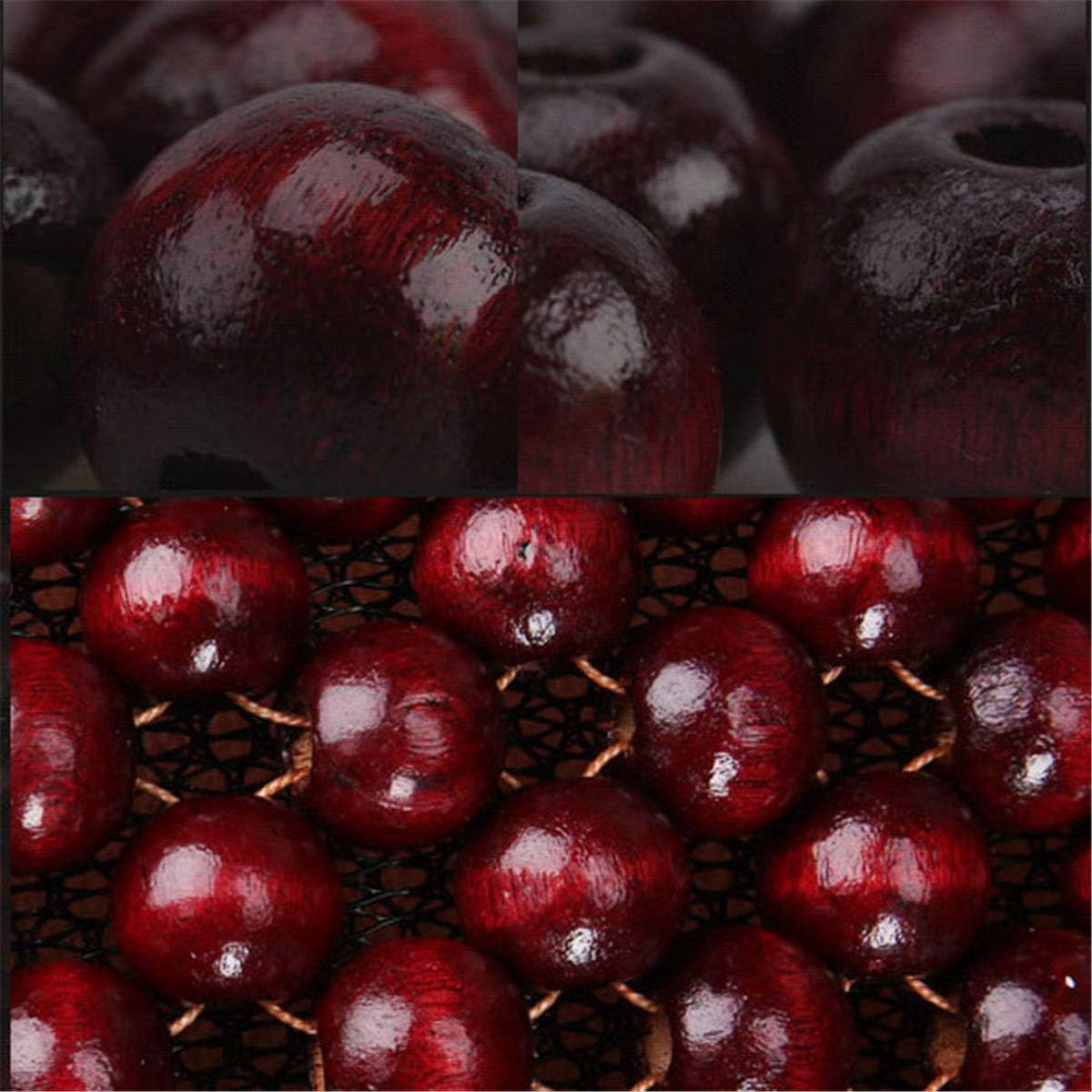 Wood Bead Car Seat Cover Cushion, Cooling & Breathing, Automotive Beaded Driver Seat Massager Cushion for Lower Back Pain