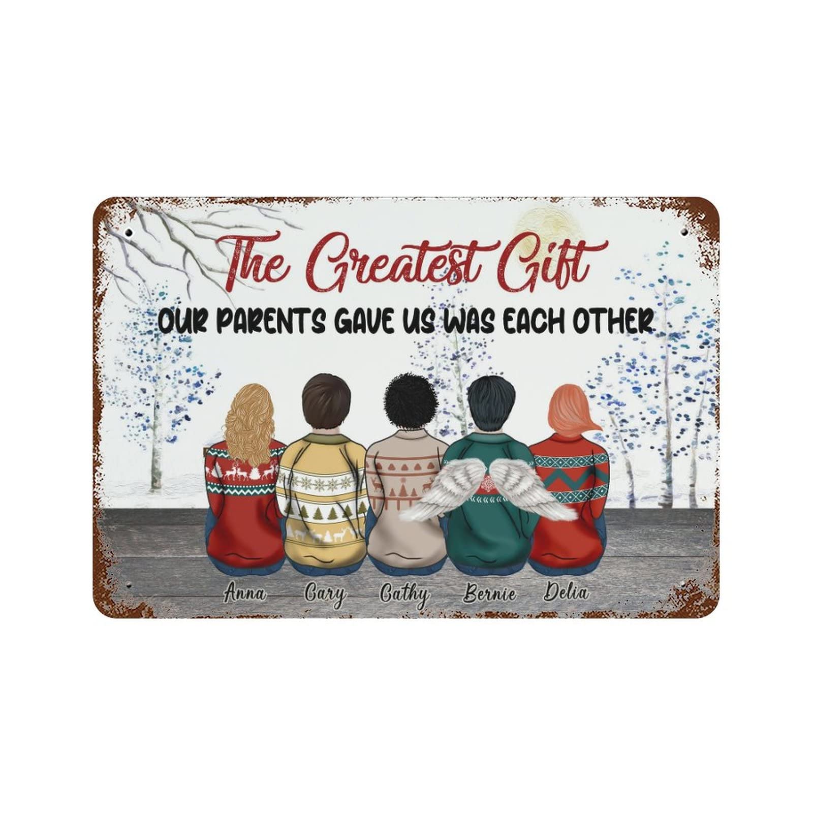 Panneau de Noël en métal décoration murale maison pub jardin plaque vintage