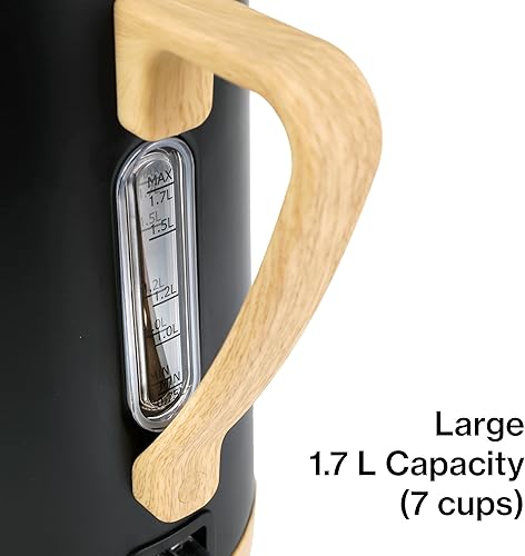 Miniatura 5 de PantryPro Hervidor eléctrico de ebullición rápida de 1.7L 1500W - Interior de acero inoxidable - Apagado automático, protección contra hervir en