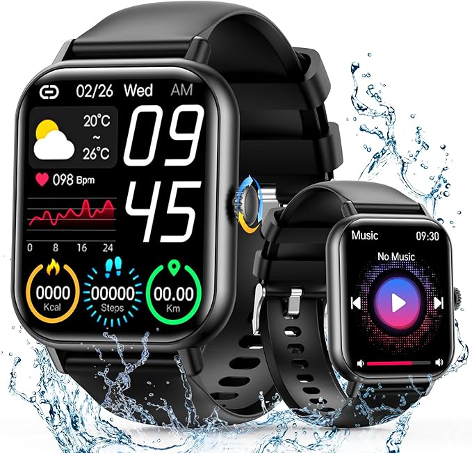 Amazon.co.jp ZW62P05 Smartwatch, 2024 New Release, Large 2.1 Inch Screen, Bluetooth 5.3, Call