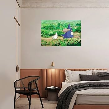 Amazon.co.jp: SUBCAI 日本アニメ となりのトトロ ポスター 宮崎駿