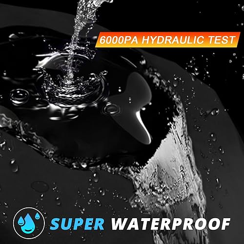 Miniatura 5 de XYZCTEM Cubierta impermeable para motocicleta protege contra el sol se adapta a motores de hasta 108 pulgadas Tamaño XX y agujeros