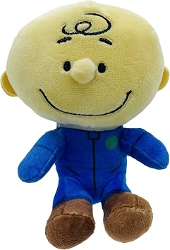 JINX Official Peanuts Collectible Plush Charlie Brown, Excellent Plushie Toy for Toddlers & Preschool, Super Cute Blue Astronaut Snoopy Team