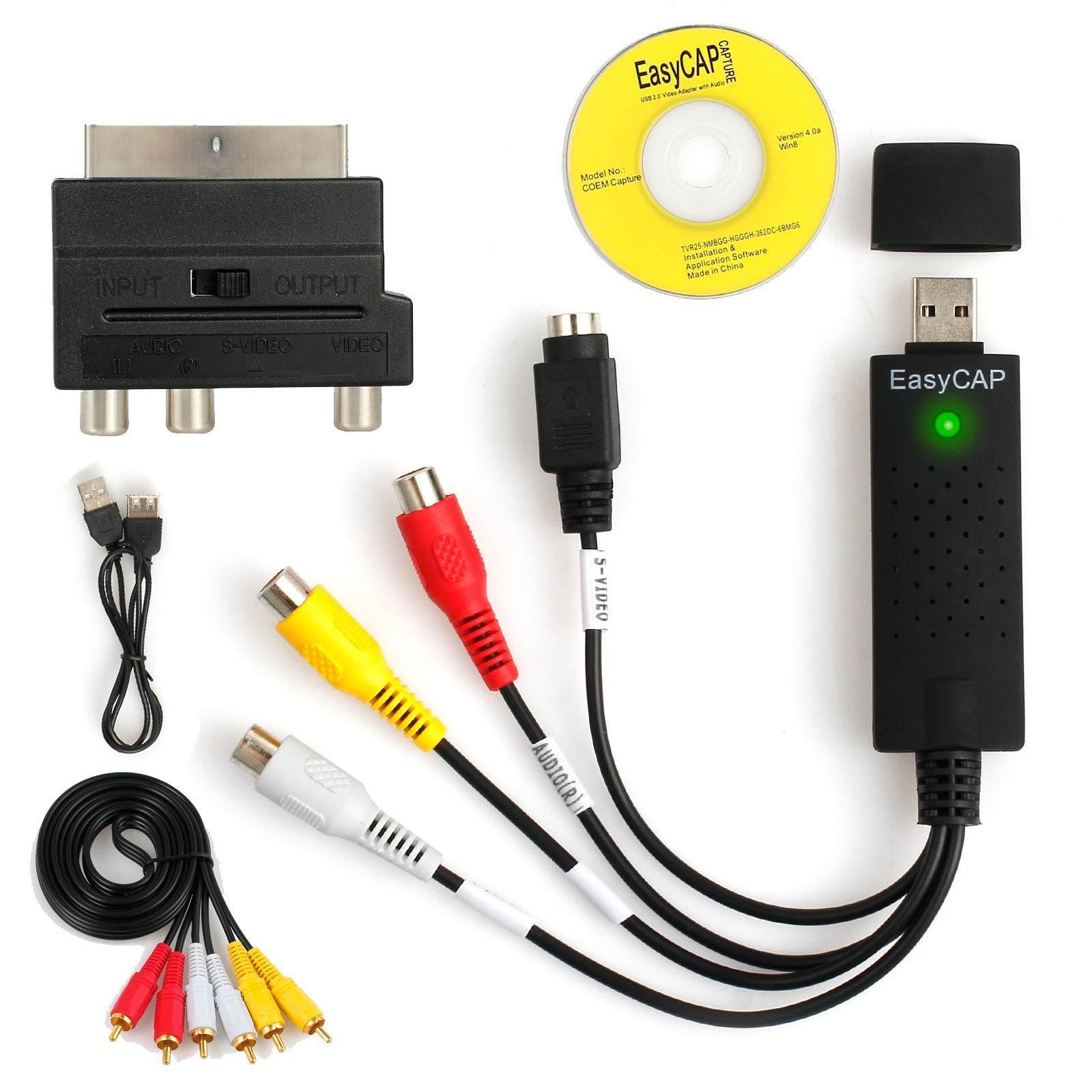 Convertitore SCART A RCA E S-Video BullTek - Per TV Vecchie, Console E DVD - Foto 3