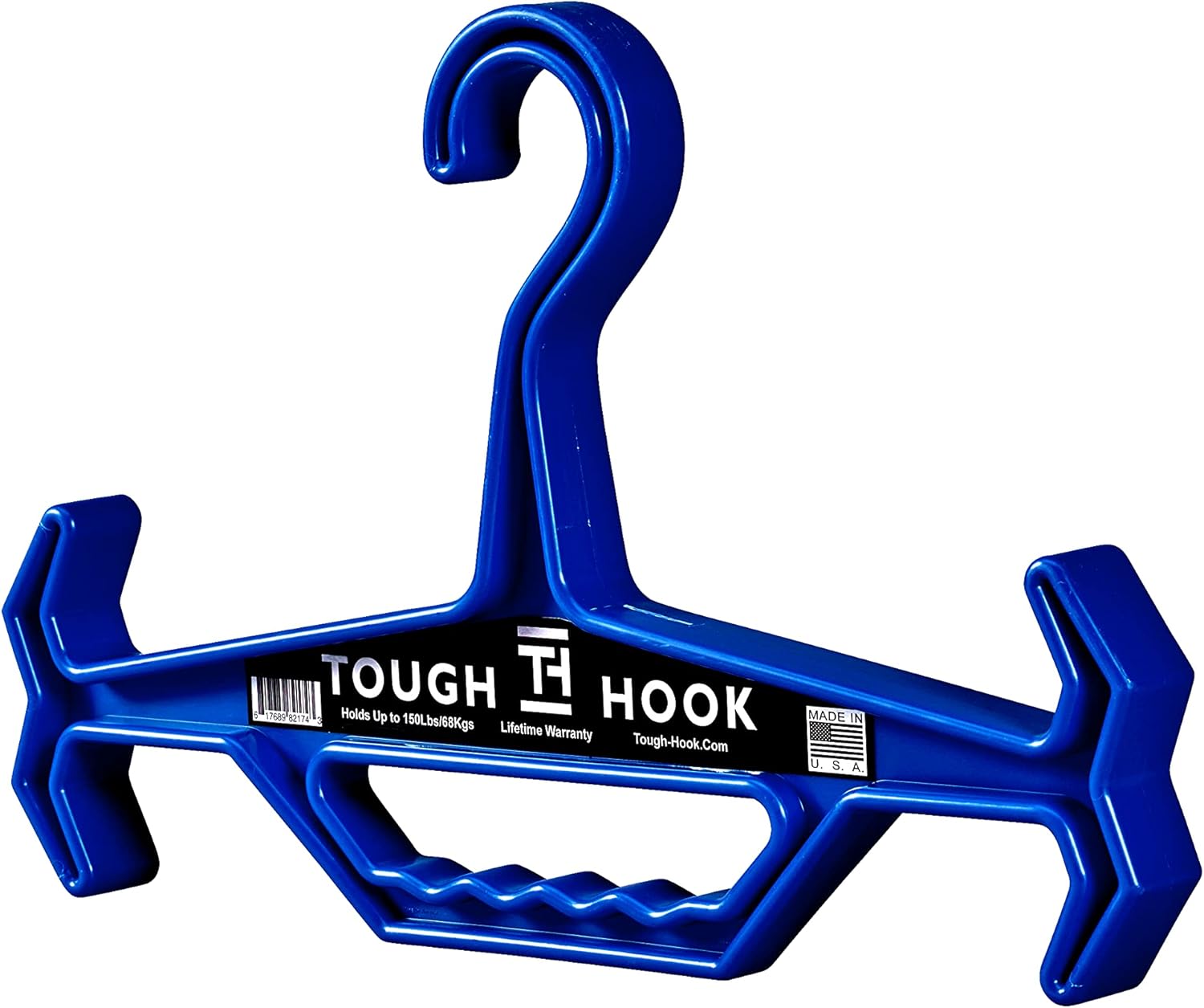 Chеареѕt 🛒 Original Tough Hook | Heavy Duty, Multipurpose Gear Hanger | 200 lb Load Capacity | Made in USA | High-Impact Plastic for Extreme Durability (Blue)