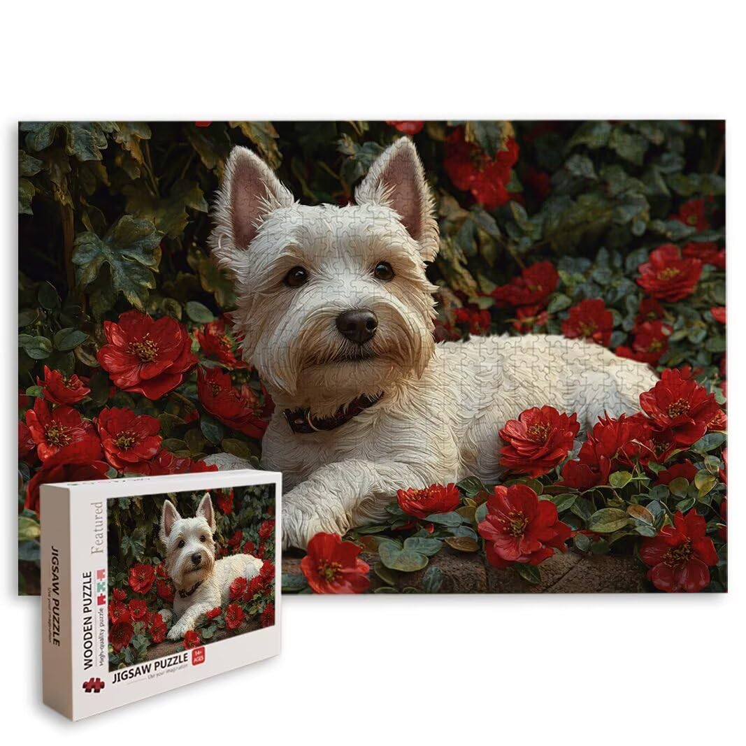 Puzzle 1000 Piezas, Puzzle Perro, Rompecabezas Adultos, Regalo Mujer -8113