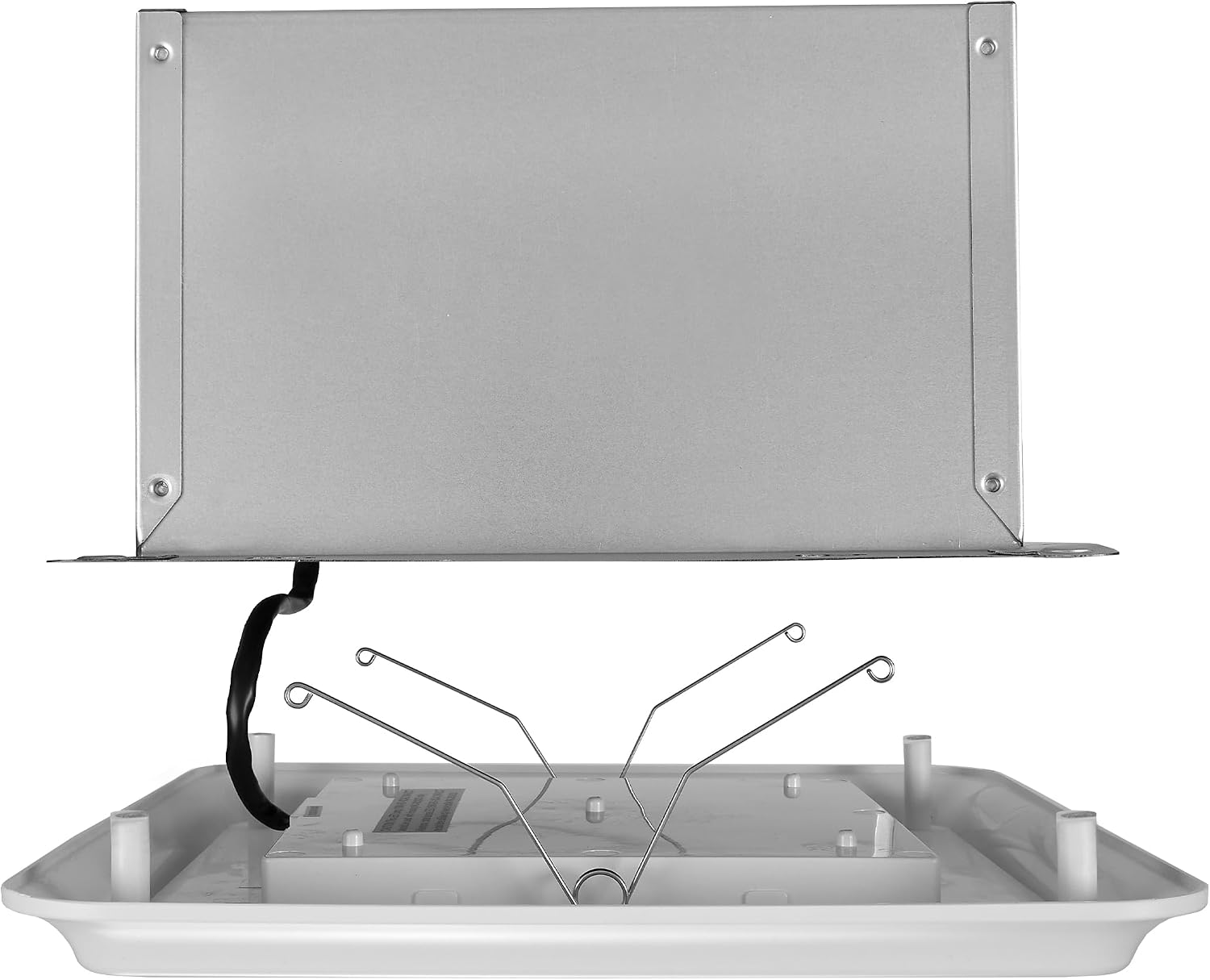 Maxxima Luvoni 100 CFM Bathroom Exhaust and Ventilation Fan with Light - 5 CCT 2700K-5000K, 1000 Lumen LED Light, Quiet 0.5 Sones Operation, Noise Free, No Grill Ceiling Mounted Fan Ventilator