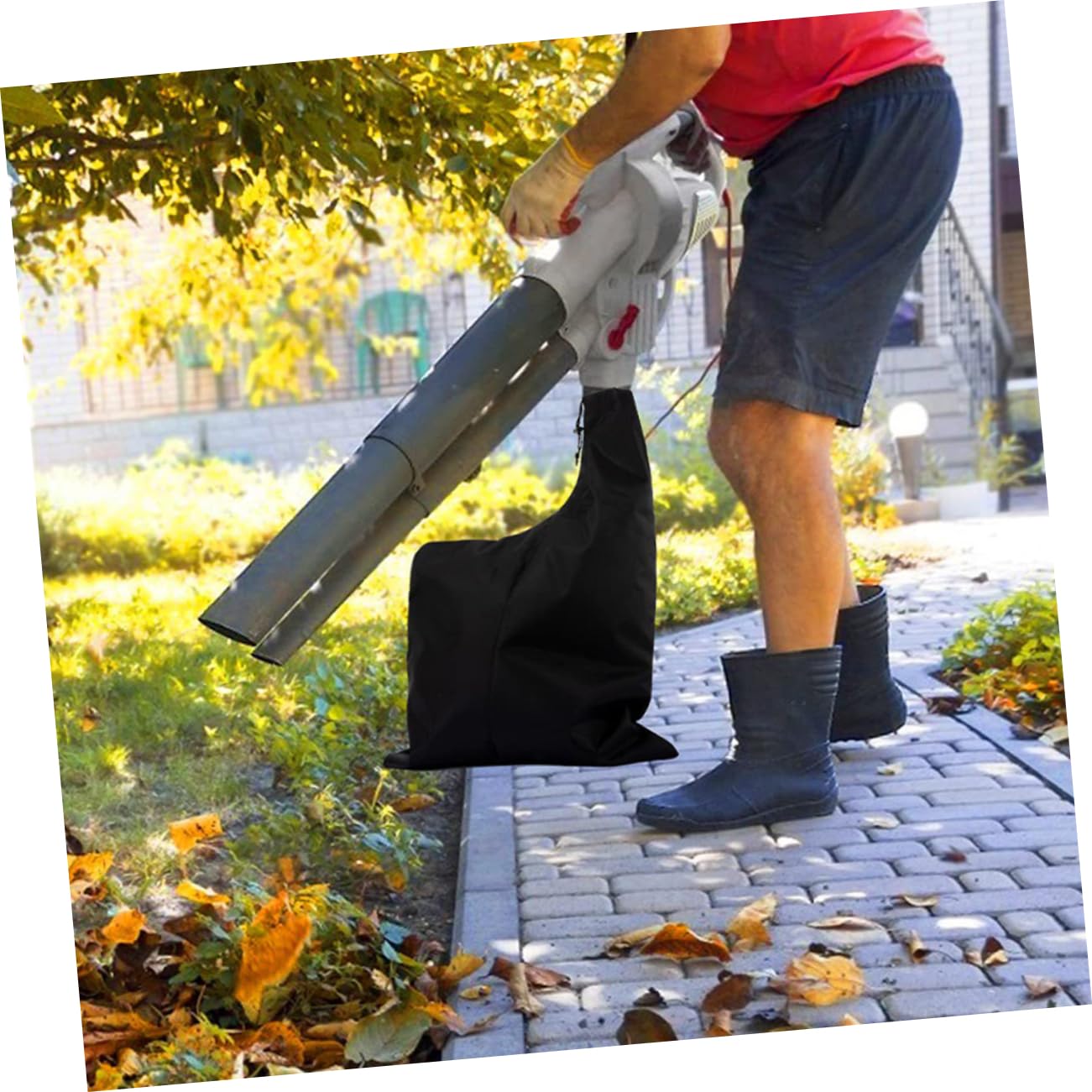 ibasenice 5 Series Bolsa De Almacenamiento para Soplador De Hojas Bolsa De Recolección Bolsa De Jardinería Bolsa De Aspiradora Bolsa para Césped Y Siega Bolsa para Desechos 2 Piezas x 5