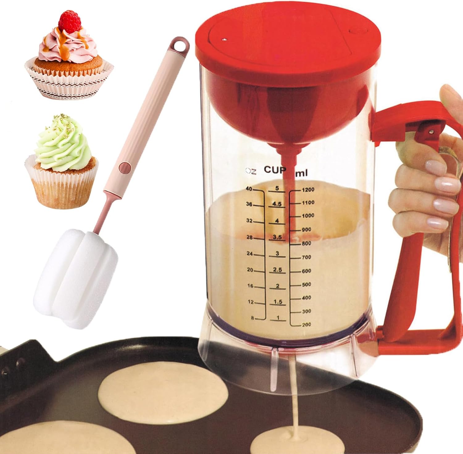 Batter Dispenser, Electric Mixer Batter Dispenser, Batter