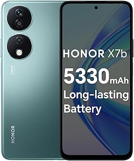 HONOR X7b Mobile Phone Unlocked, 108MP Triple Camera, 6.8" 90Hz Fullview Display, 6 GB+128 GB, Android 13, Dual SIM, Emerald Green