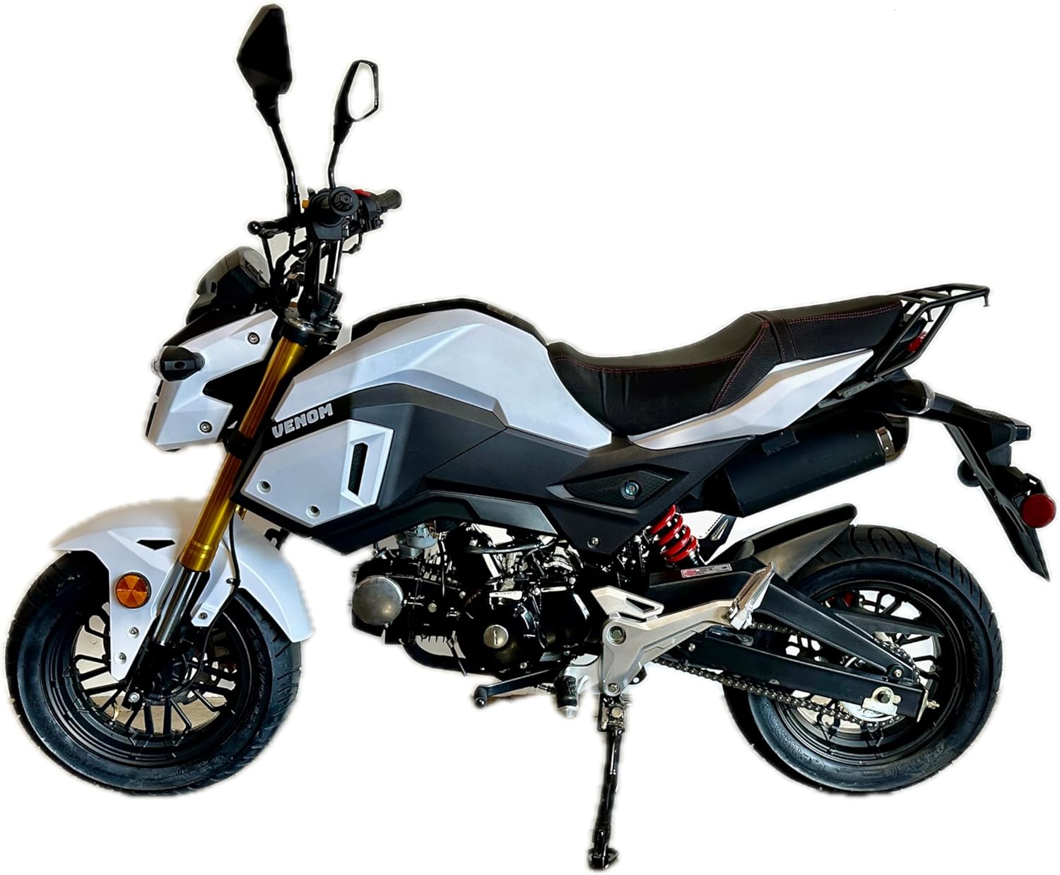 Vader 125cc X20 Motorcycle, 4-Speed, Fully Assembled, Venom X20, Matte White