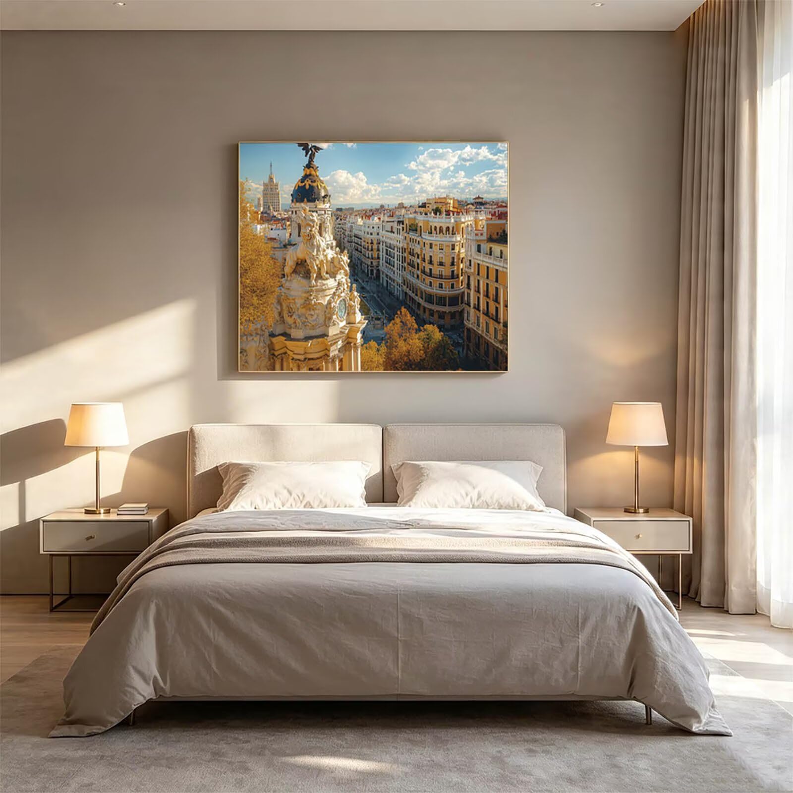 Malowanie według numerów dorosłe miasto płótno do malowania 70 x 95 cm ZSHS