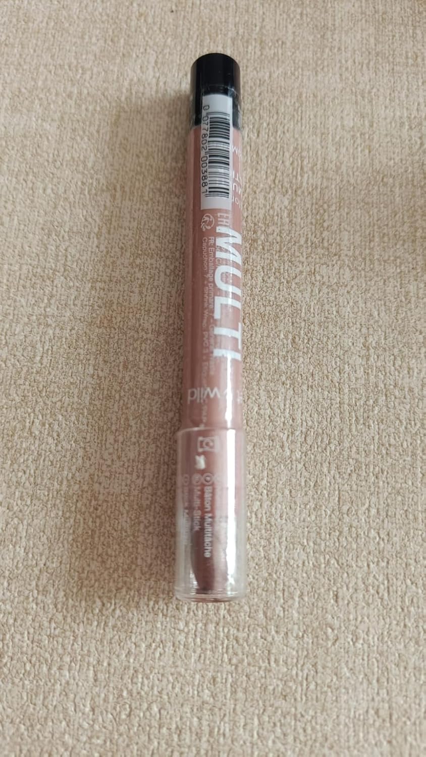 wet n wild Color Icon Cream Eyeliner Eyeshadow Multi-Stick, Moisturizing, Nourishing Velvety Cream-to-Powder Buildable & Blendable Formula, Cruelty-Free & Vegan - Brown Sugar