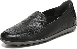Women's Pearl Elora Classic Loafer Leather Flats- Supportive Ladies Slip On Shoes That Include Three-Zone Comfort with Orthotic Insole Arch Support, Medium Fit