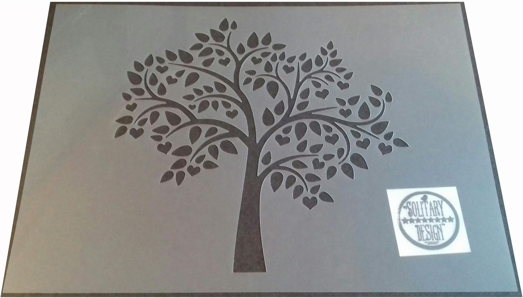 Shabby Chic Stencil Love Heart Apple Tree Rustic Mylar Vintage A4 297x210mm Wall Furniture Art