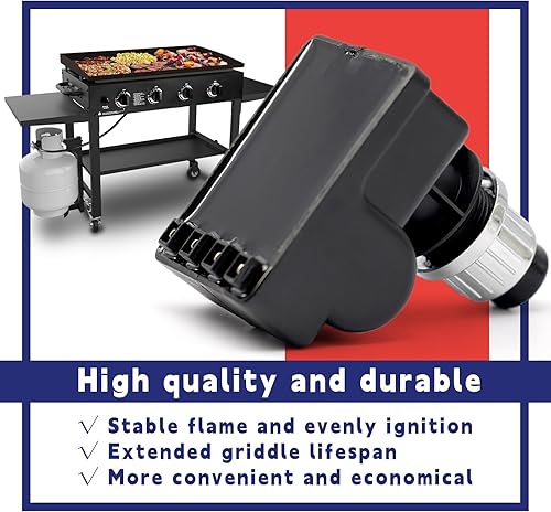 Miniatura 6 de Kit de encendedores de parrilla de repuesto para parrilla Blackstone de 36 pulgadas, botón electrónico de encendido de batería de repuesto con 4