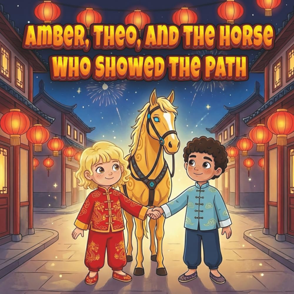 Amber, Theo, and the Horse Who Showed the Path A Magical Chinese New Year Story About Friendship and Choosing Together for Kids