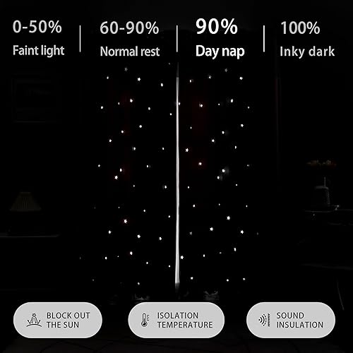 Miniatura 47 de XiDi - Cortinas rosas y grises para dormitorio de niñas, calcomanías de pared de unicornio, cortina verde, oscurecimiento de habitación, opaca, 63