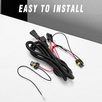 Anxingo Universal Relay Wiring Harness Conversion Kit Replacement for H1 H3 H4 H7 H8 H9 H10 H11 H13 9004 9005 9006 9007 9140 9145 5202 880 884