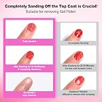 Nail Polish Remover 300ml, Press Pump, with Removal Tool, Rose Cuticle Oil | Gentle Rose Oil Formula, Quickly Removes Nail Polish & Gel, Large-Size Soak Off Remover Kit 10.15 Fl Oz, Salon & DIY Use