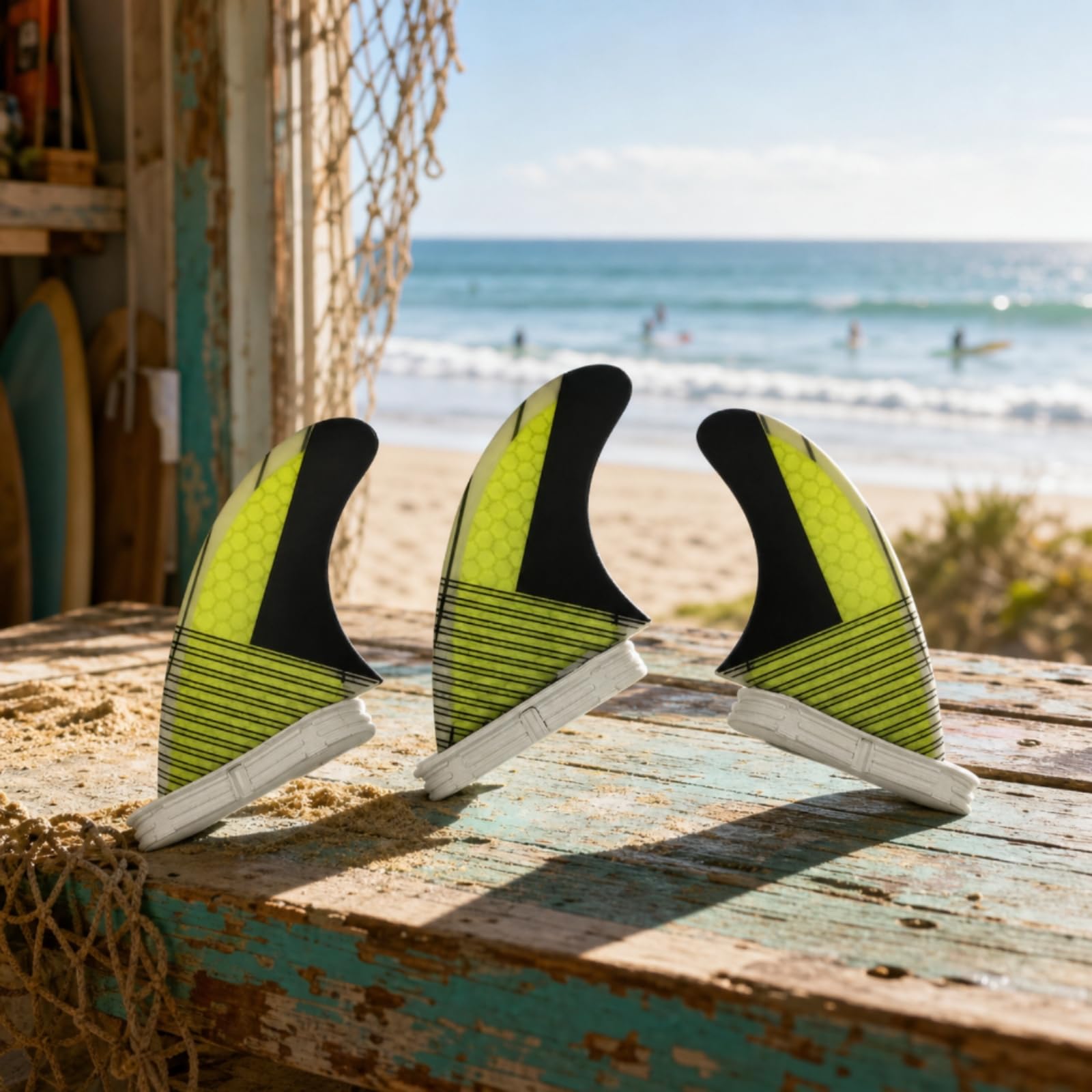 3 Pièces Aileron Surf Léger | Nid D'abeille, Stable, Dérive Surf, pour Remplacement