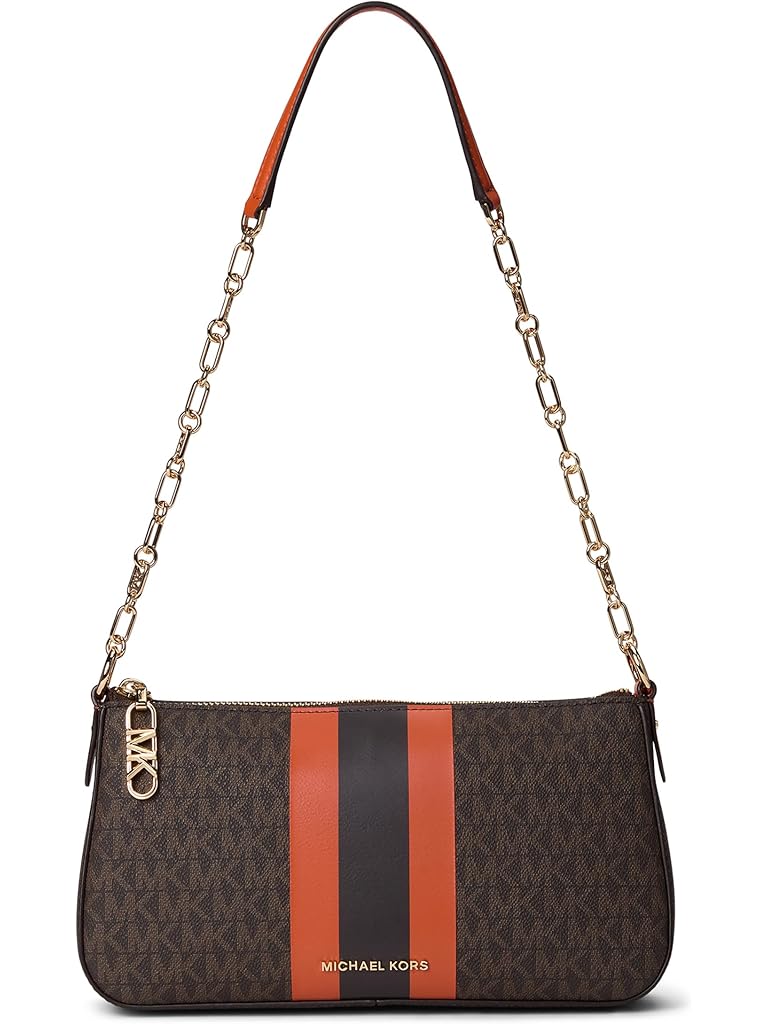 Orange Michael Kors Empire Medium Chain Pouchette