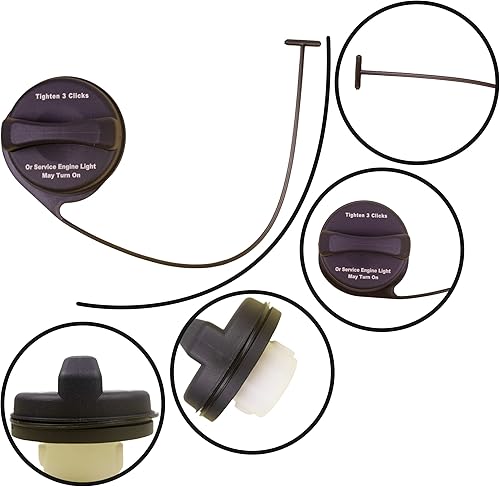 Miniatura 2 de Tapa de gasolina, tapa de combustible GT330 20915842 - Tapa de tanque compatible con Chevy Avalanche Silverado Suburban Tahoe Traverse Cadillac