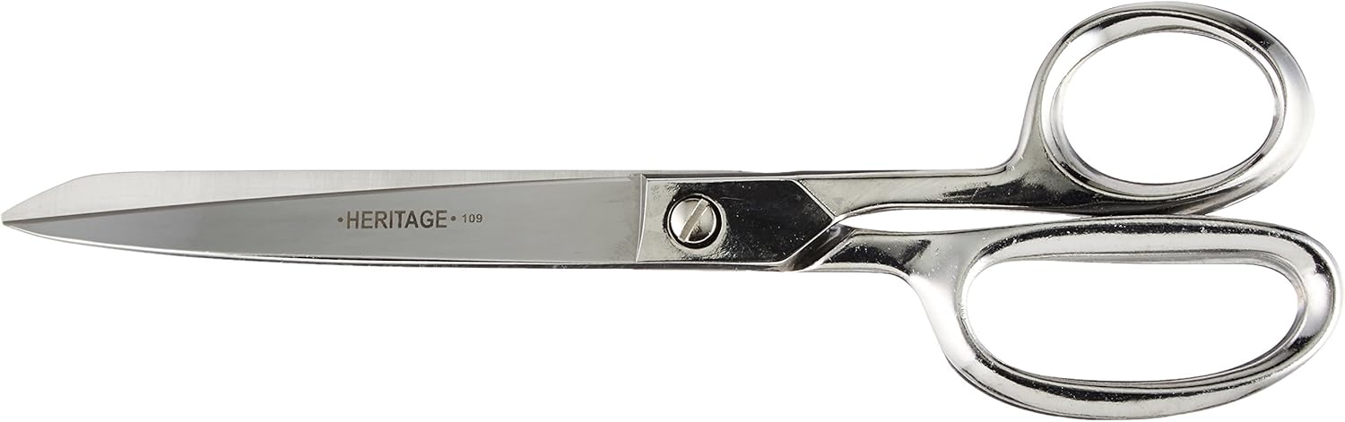 Heritage Products Heavy-duty Textile Trimmers, 9 1/4" Overall Length, Silver Chrome & Nickel, Ambidextrous