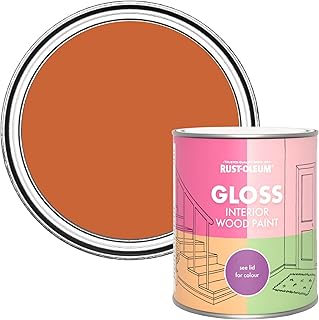 Rust-Oleum Orange Interior Wood Paint in Glos...,