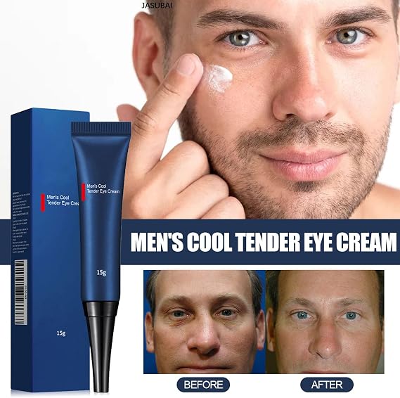Men’s Awaken Peptide Lifting Eye Gel, Cool & Tender Firming Cream for Anti-Aging | Reduces Eye Bags, Wrinkles & Puffiness | Dark Circle Treatment | Sensitive Skin Repair (2PCS)