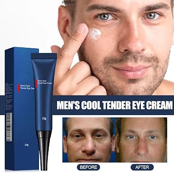 Men’s Awaken Peptide Lifting Eye Gel, Cool & Tender Firming Cream for Anti-Aging | Reduces Eye Bags, Wrinkles & Puffiness | Dark Circle Treatment | Sensitive Skin Repair (2PCS)