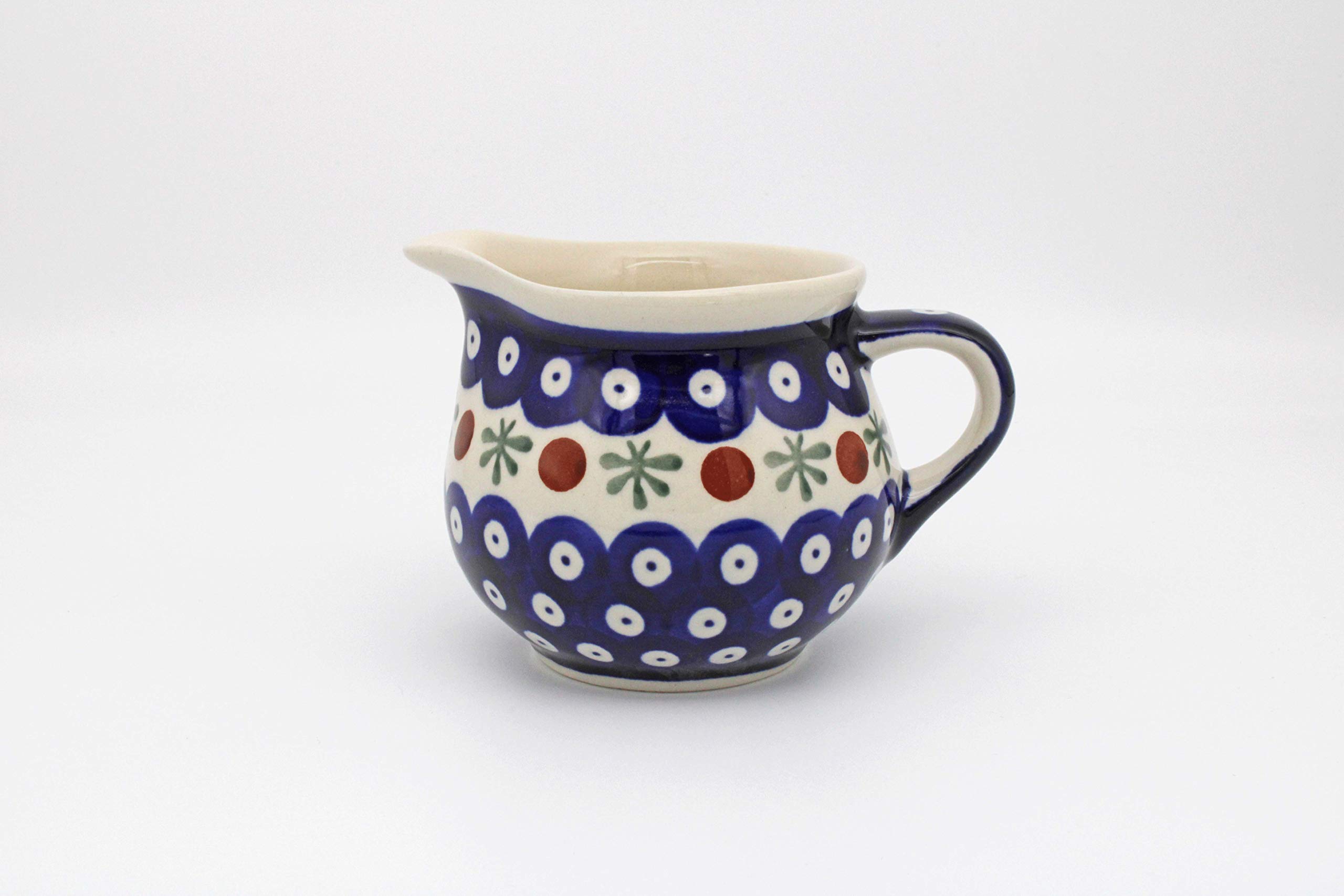 Handmade Polish Pottery Milk Jug (0.25l) Catherine Pattern
