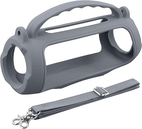 Miniatura 44 de Funda de silicona compatible con JBL Charge 5 portátil impermeable Bluetooth altavoz (funda de silicona negra) Negro cubierta,azul